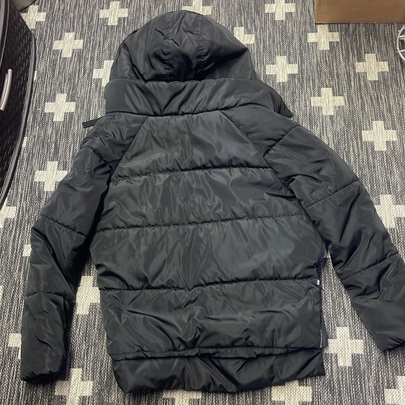 7 For All Mankind Medium Puffy Jacket Black - Picture 5 of 5